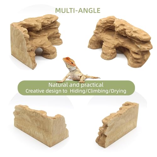 Reptile Hide Shale Scape Step Ledge Backdrop (Medium-9.6*4.9*4.9)
