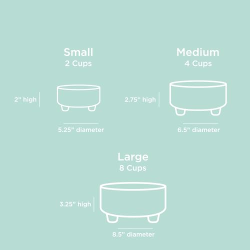 Uplift Ceramic Dog Bowl for Small Medium and Large Breeds (Large / Black)