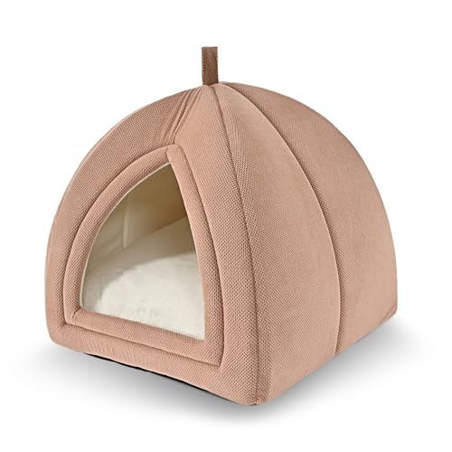 Cat Bed Cave 2 (Pink / S-15"×15"×15")