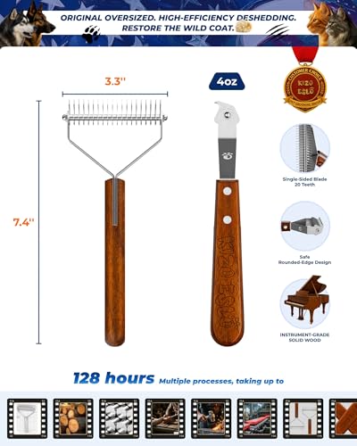 Undercoat Rake for Dogs & Cats (L)
