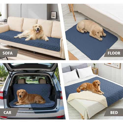Waterproof Pet Bed Cover Anti (30x90 Inch (Pack of 1) / Navyblue)