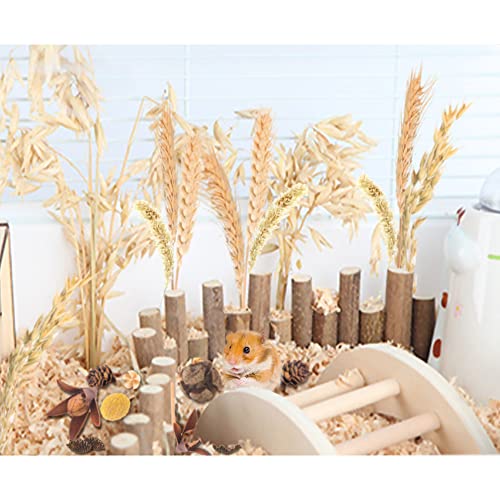 Natural Grain Flower&Herb Hamster Habitat Cage Accessories Bedding Decor (Wheat)