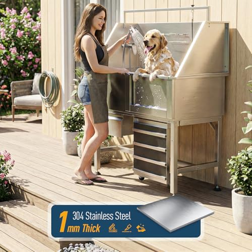 Professional 46" Dog Washing Station (Right Ramp)