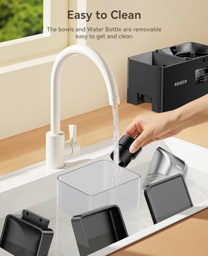 Automatic Cat Feeder and Water Dispenser (Black / 8.5L-Standard)