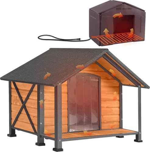 Heated Outdoor Dog House with Safe Heating System