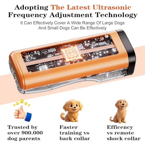 2 Pack Dog Bark Deterrent Devices Rechargeable Anti