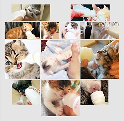 Pet Nursing Bottle Kits Nursing Bottle Kits Replacement Nipple Cat Feeding Bottle for Newborn Kittens