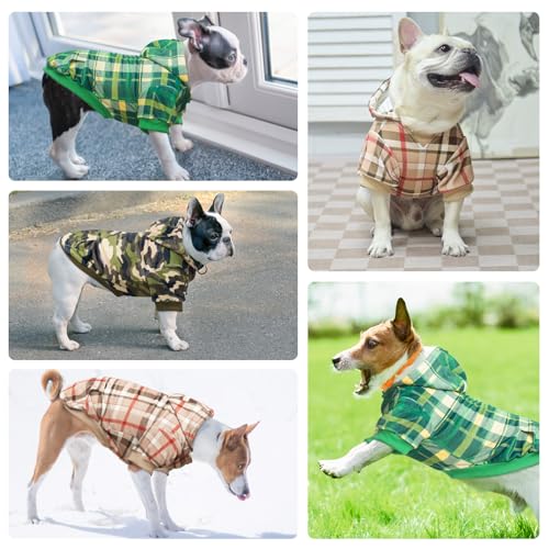 Dog Hoodie for Small Medium Dogs Puppy (Medium / Army Green)