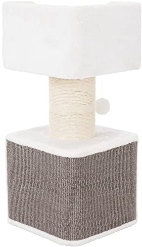 Ava Cat Tree Cat Tower with Condo & Thick Scratching Post (Gray)