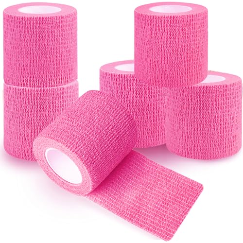 Self Adhesive Bandage Wrap 6 Pack (Pink)