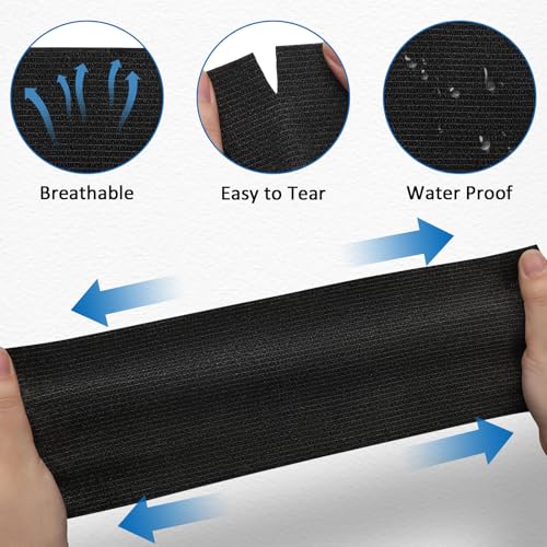 12PCS Self Adherent Bandage (Black)