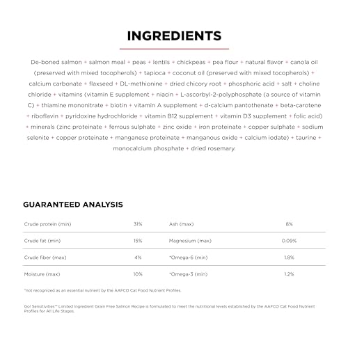 Sensitivities Limited Ingredient Salmon Dry Cat Food (6 Pound (Pack of 1))