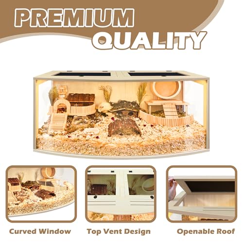 Hamster Cage Chew Proof Wood (48"L x 20"W x 20"H)