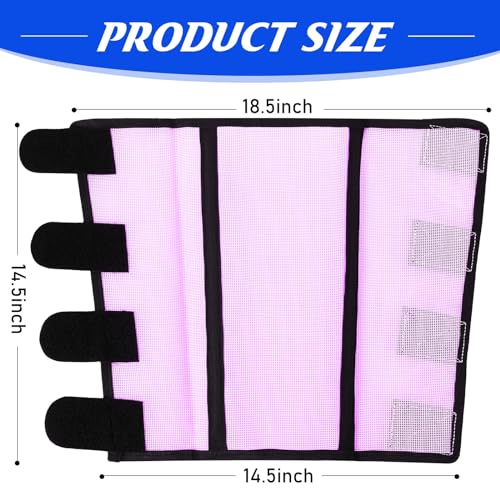 8 Pcs UV Mesh Horse Fly Boots (Dark Purple, Light Purple)