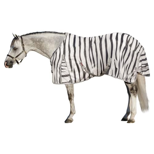Soft Interlock Mesh II Zebra Horse Fly Sheets (Horse Size 76 / Euro Surcingle / Zebra)