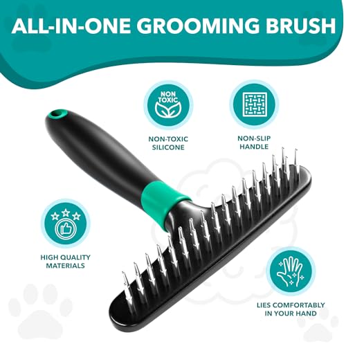 Deshedding Brush Comb (Green)