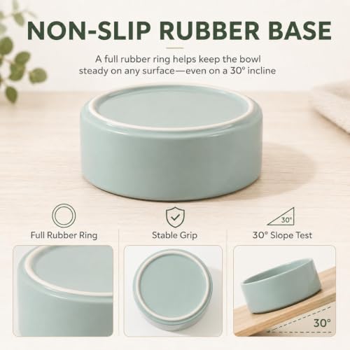 Cat Bowls Set of Two (Light Green)