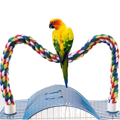 Bird Perch Bird Rope Perch & Rope Perch 24‘’ (polychrome / Medium)