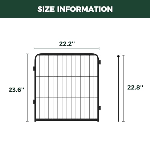 Homeplus Indoor Dog Playpen (Black / 24"H)