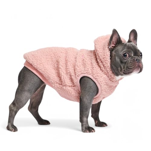 Sherpa Fleece Dog Jacket (Pink / XL)