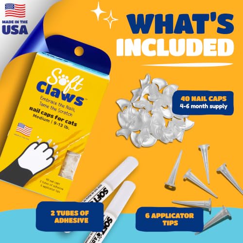 Nail Caps for Medium Cats (Clear / Medium)