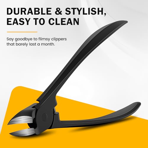 Thick Toe Nail Clippers (Black / Big)