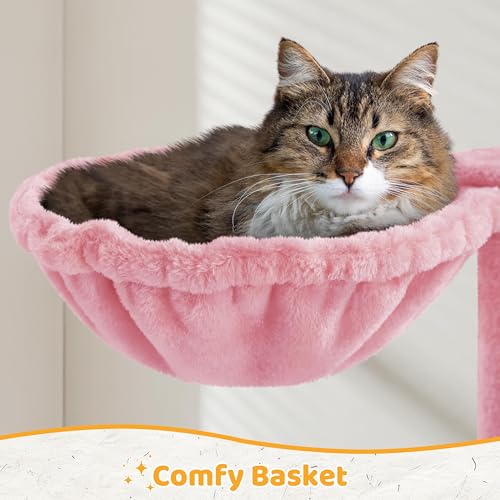 Cat Tree Tower for Indoor Kitten (Pink)