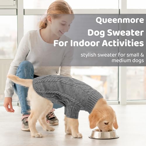 Dog Sweater for Small to Large Dogs (Large / Slate Grey)
