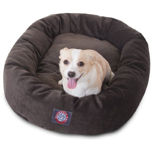 Villa 32 Inch Shredded Memory Foam Dog Bed for Medium Sized Dog 32x23x7 Inch (Storm)