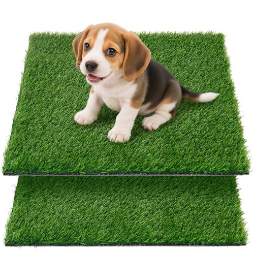 Artificial Grass Pee Pads for Dogs Puppy Potty Training to Pee and Poop (18" x 28")