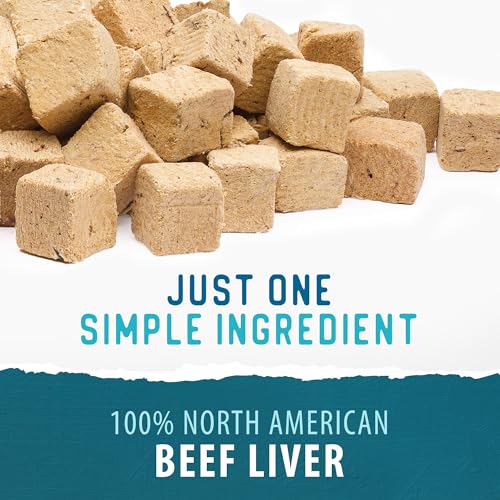 Freeze Dried Beef Liver Bites Dog Treats (5.3 Ounce (Pack of 1))