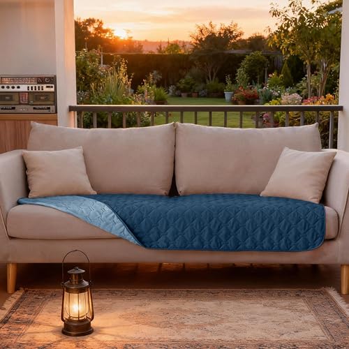Waterproof Blanket (30x70 Inch (Pack of 1) / Dark Blue/Light Blue)
