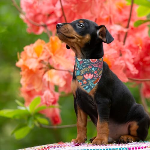 Spring Floral Dog Bandana (Small / Flower)