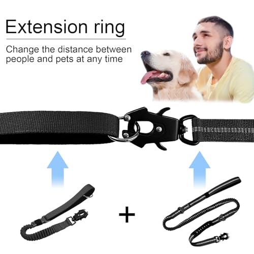 20” Strong Short Leash for Dog (Black)