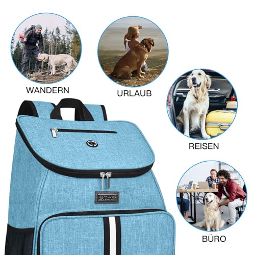 Dog Travel Bag (Sky Blue-A)