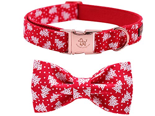 Christmas Dog Collar with Bow (Christmas Tree / Large (Pack of 1))