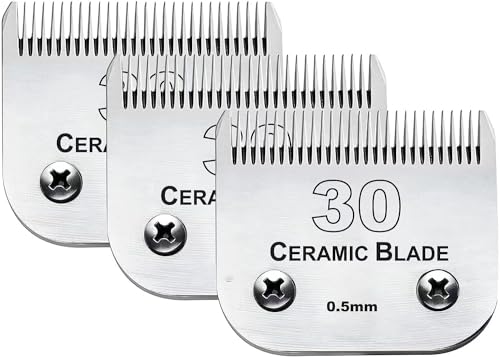 3PCS 30 Blades Dog Grooming Blades Compatible with Andis (3pack #30)