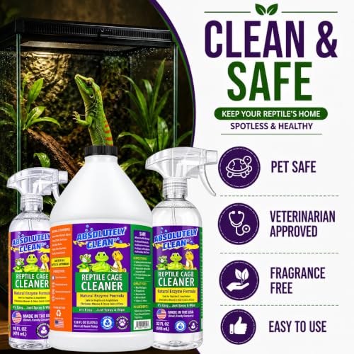 Amazing Reptile & Amphibian Terrarium Cleaner and Odor Eliminator (16 Fl Oz (Pack of 2))