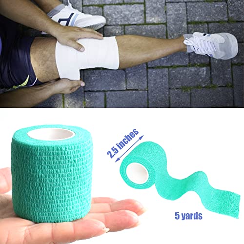2 Inches Self Adhesive Bandage Wrap (2 Inch / Middle Green)