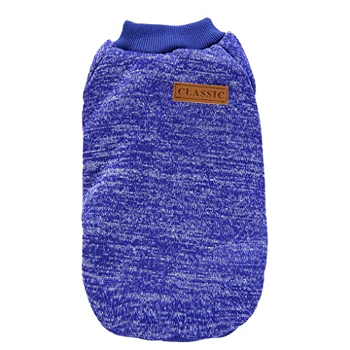 Dog Sweaters for Small Dogs (Dark blue / X-Large)