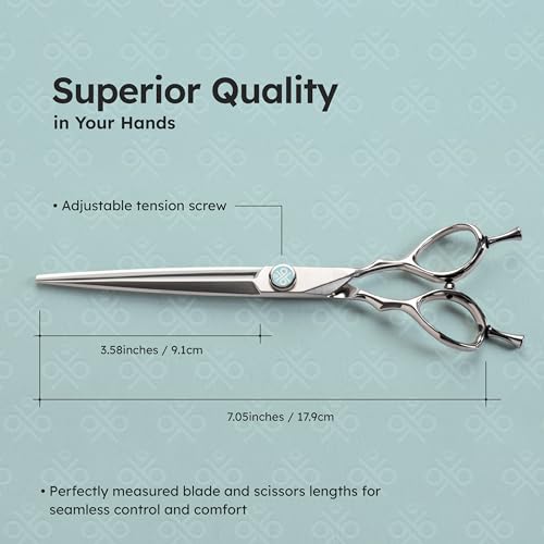 7” Dog Grooming Scissors with Serrated Edge (7" Sawtooth)