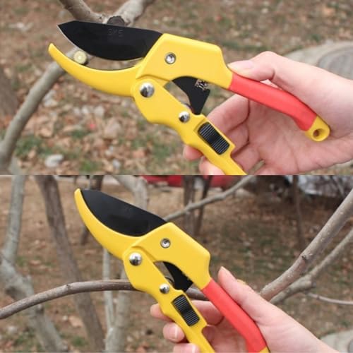 Premium 8 inch garden clippers (Red/Yellow)