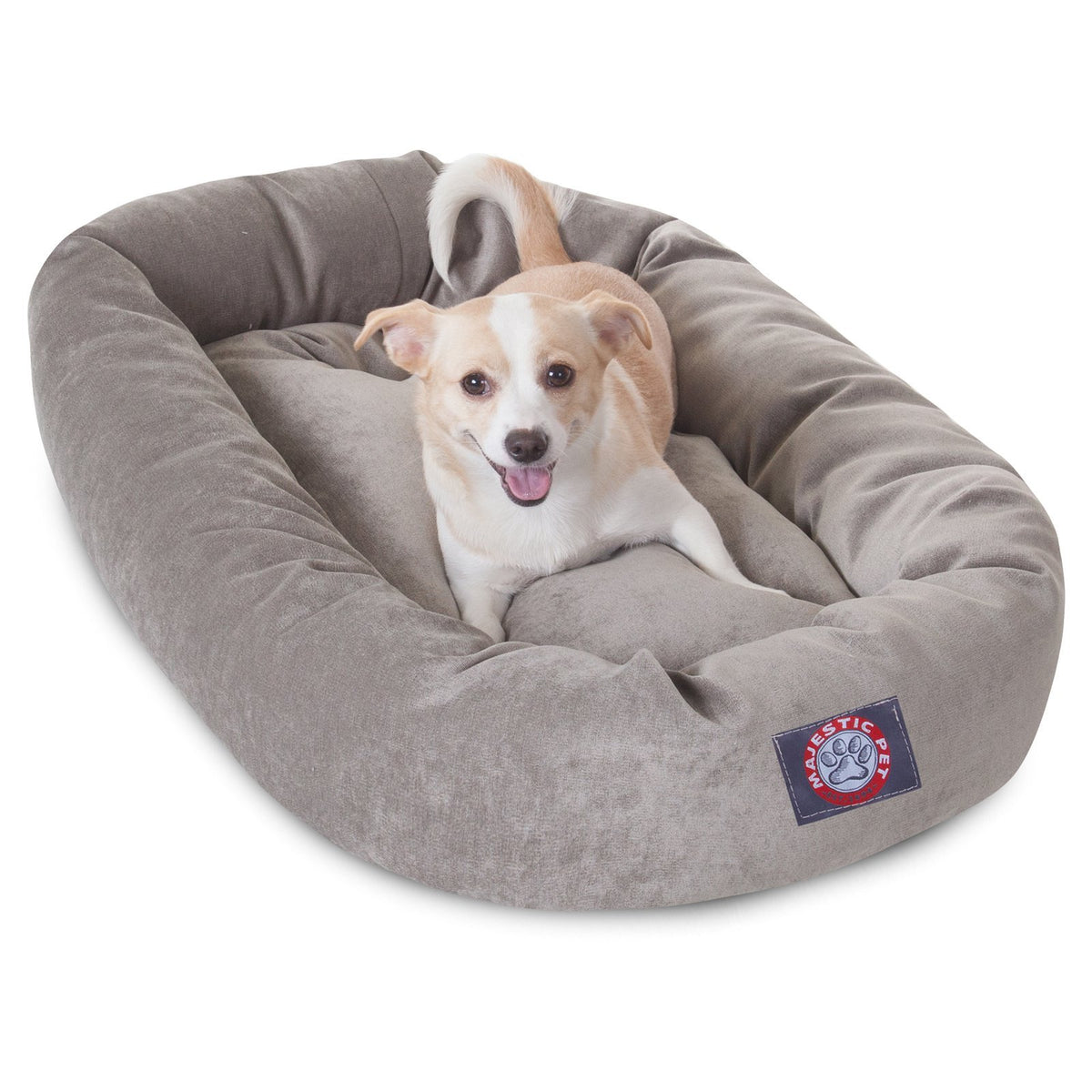Storm 24" Micro Velvet Dog Bed (Storm)