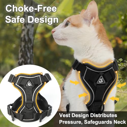 Cat Harness and Leash (X-Large / Grey)