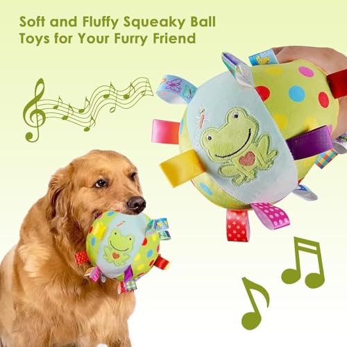 Dog Squeaky Plush Toy with Straps (Green)