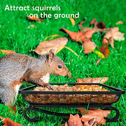 Ground Bird Feeder Tray (7x7 inches (1 pack))