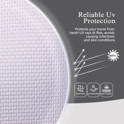 Half Face Horse Fly Mask UV Protection and Breathable for Equine Use Comfortable Grey XS (Grey / X-Small (Weanling))