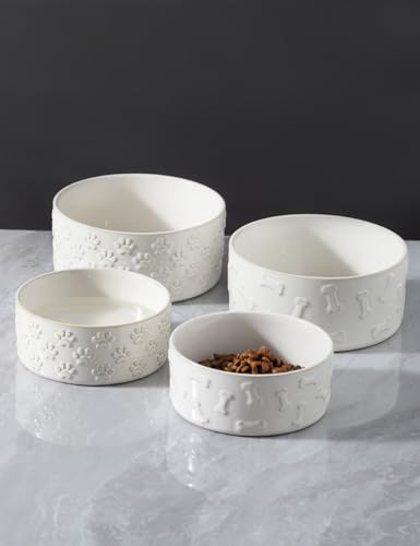 Ceramic Dog Bowl Set of 2 (5.1 in-Small)