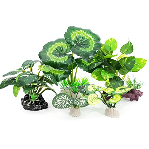 5Pack Tall Aquarium Plants (B-5pcs Set/Green)