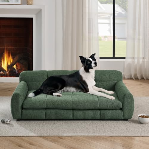 Elevated Dog Couch Bed (51 inch / Emerald Green)
